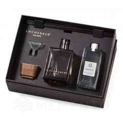 Darčeková sada GIFT BOX 500 ml dokk COTTON: aróma difuzér 500 ml, náplň 500 ml, tyčinky, lievik a viečko z orechového dreva