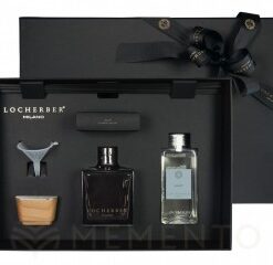 Darčeková sada GIFT BOX 250 ml Inuit: aróma difuzér 250 ml s viečkom z orechového dreva, náplň 250 ml, tyčinky, lievik + vonný sáčok