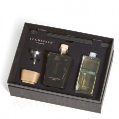 Darčeková sada GIFT BOX 500 ml TUSCAN FEELING: aróma difuzér 500 ml, náplň 500 ml, tyčinky, lievik a viečko z orechového dreva