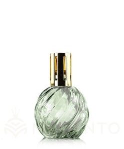 Veľká katalytická lampa SPIRAL GREEN sklenená zelená