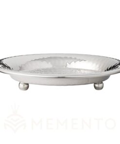 Tácek pod svíčku MERLE, stříbrný