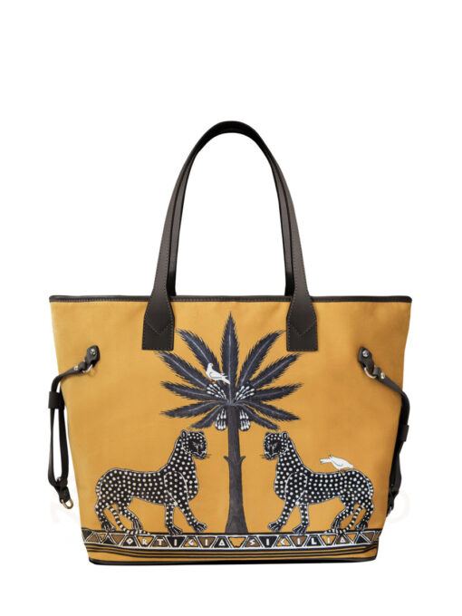 Velvet Tote Gattopardo Sahara
